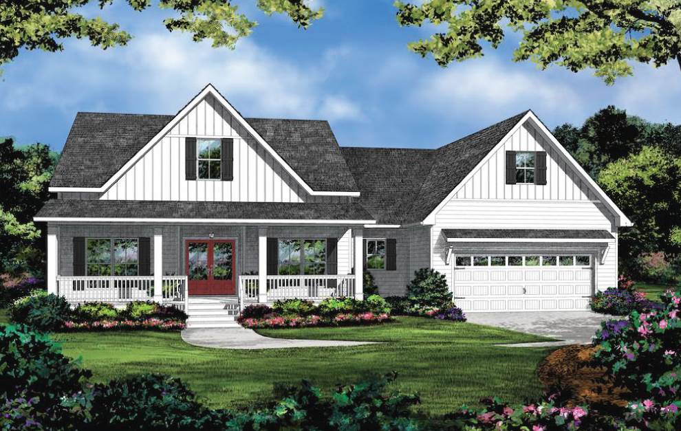  Americas  Home  Place The Berglund Modern  Farmhouse  Plan 